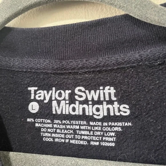 Taylor‎ Swift Midnights Era Tour Crewneck Sweatshirt Blue Women's Large - Picture 4 of 7